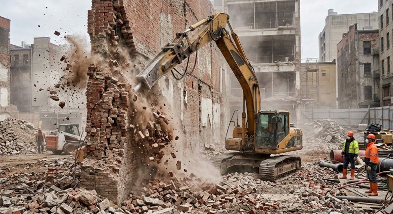 Concrete Wall Demolition in Bergen County, NJ